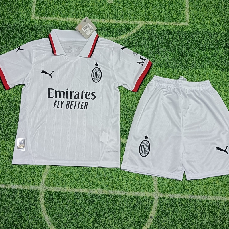 Kid's AC Milan Away Jersey+Shorts 2024/25