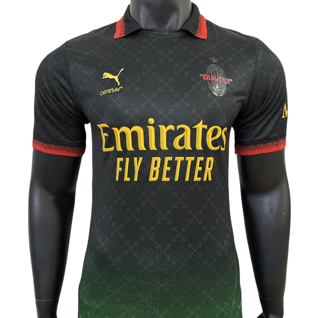 Player Version AC Milan Fourth Black Jersey 2024/25
