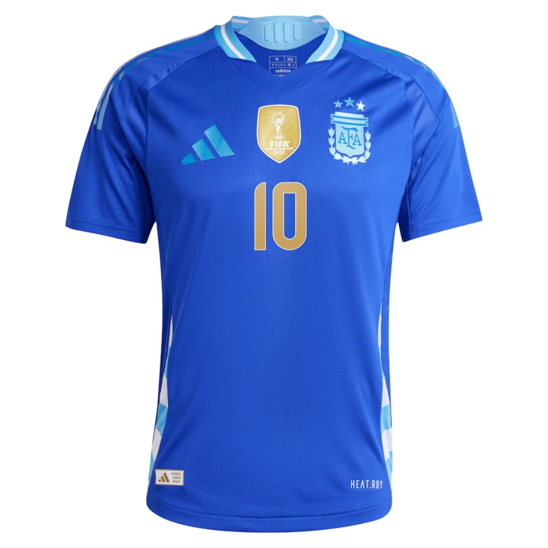Player Version Lionel Messi #10 Argentina Away Jersey Copa America 2024