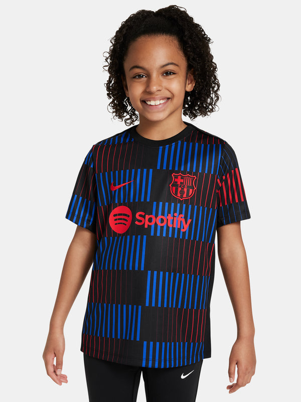 Kid's Barcelona Academy  Pre-Match Training Football Kit 2024/25