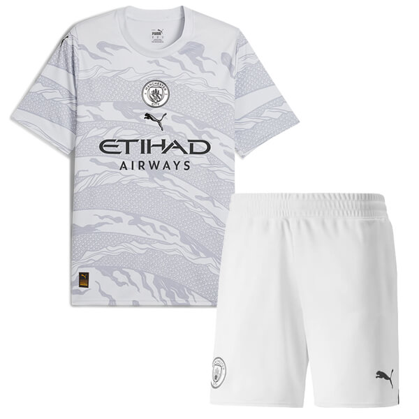 Kid's Manchester City Year of the Dragon Shirt+Shorts 2024
