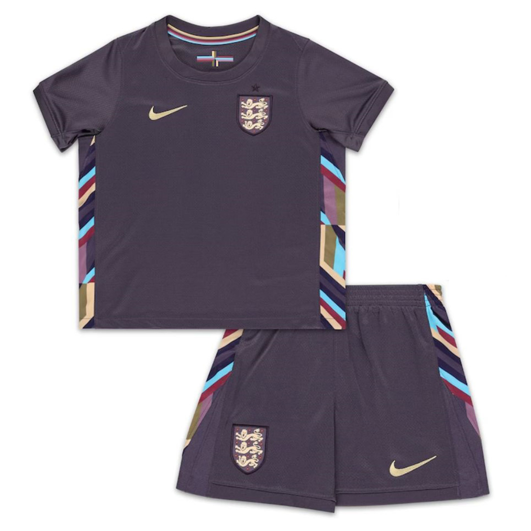 Kid's England Away Jersey+Shorts EURO 2024