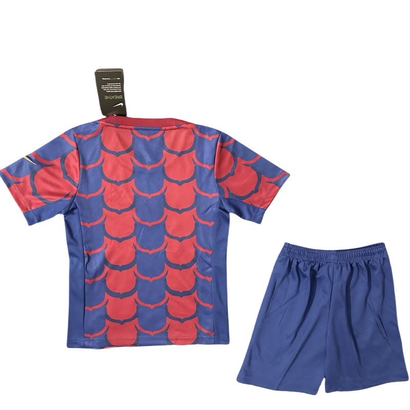 Kid's Barcelona Pre-Match Training Football Kit 2024/25