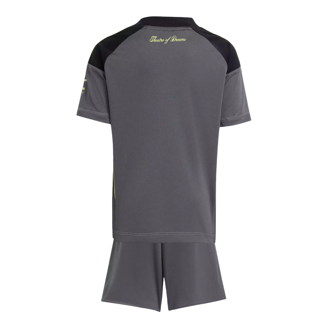 Kid's Manchester United Away Goalkeeper Kit 2025/26