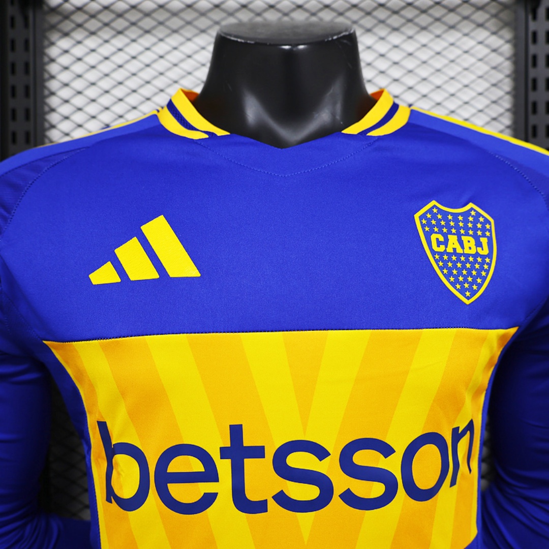Player Version Boca Juniors Long Sleeve Home Jersey 2025