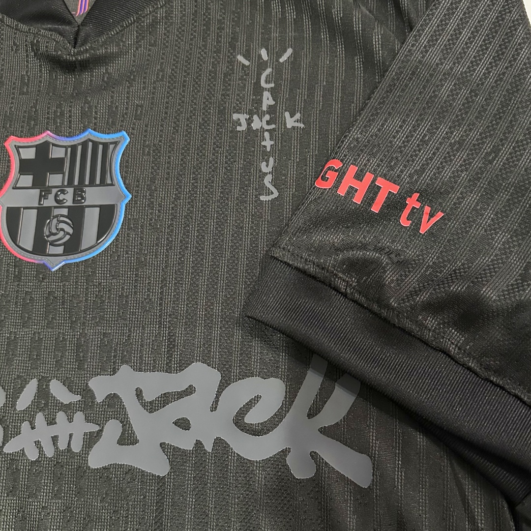 Player Version Barcelona x TRAVIS SCOTT Away El Clásico Jersey 2024/25