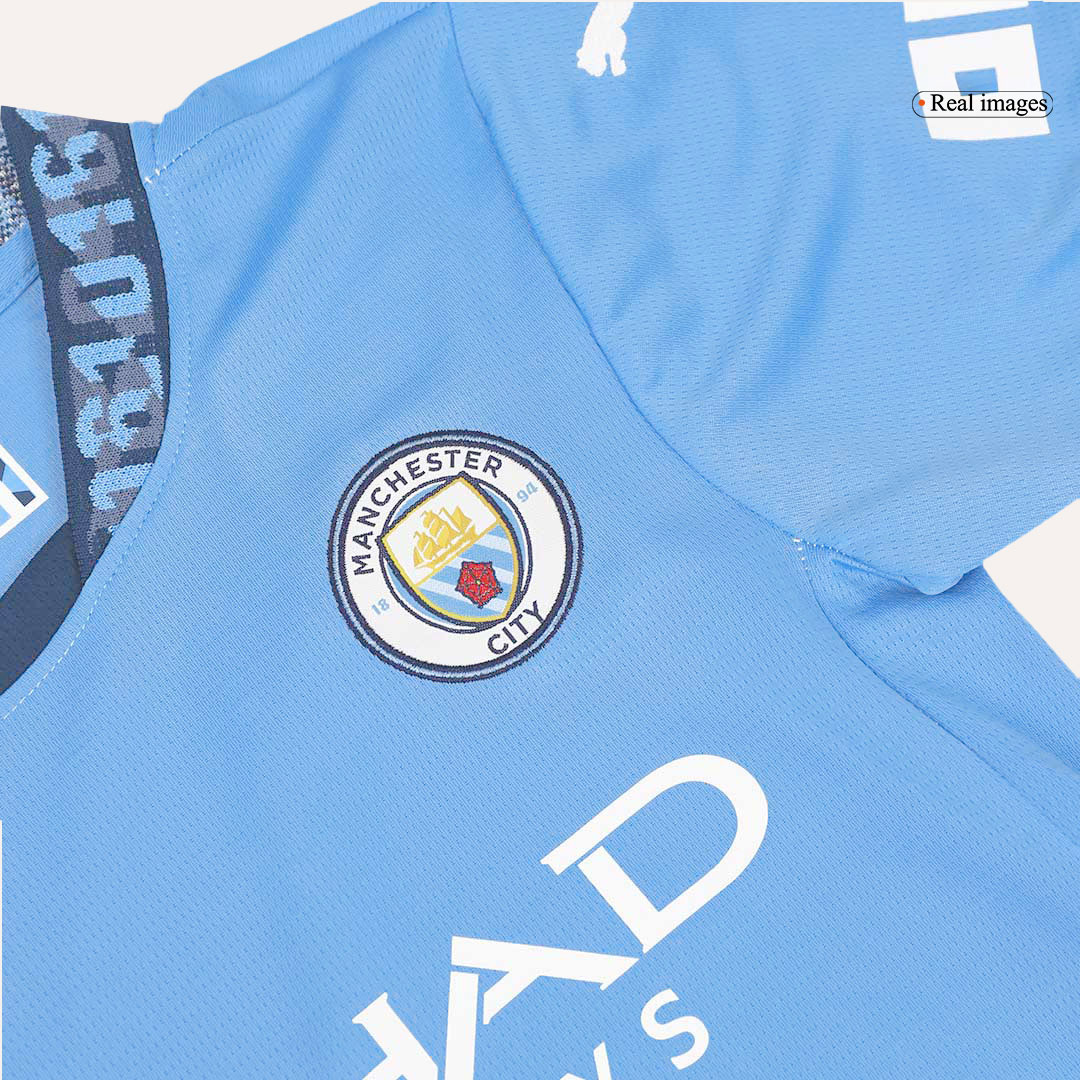 Kid's Manchester City Home Jersey+Shorts 2024/25