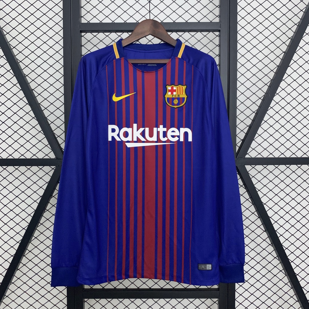 Retro Barcelona Home Long Sleeve Jersey 2017/18