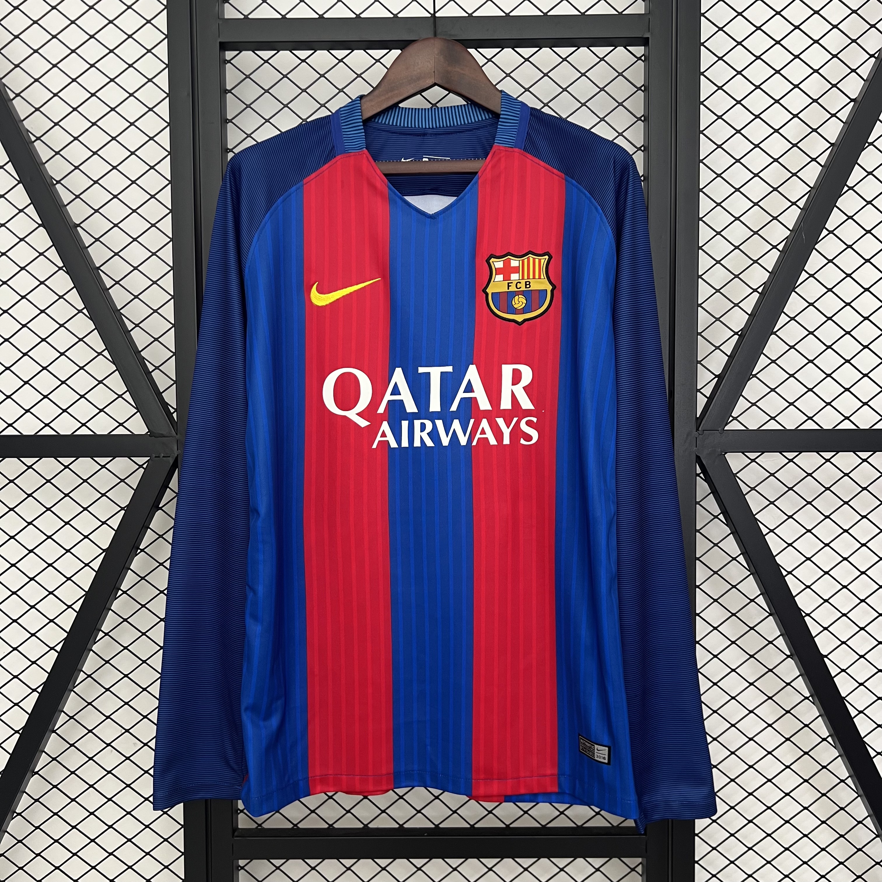 Retro Barcelona Home Long Sleeve Jersey 2014/15