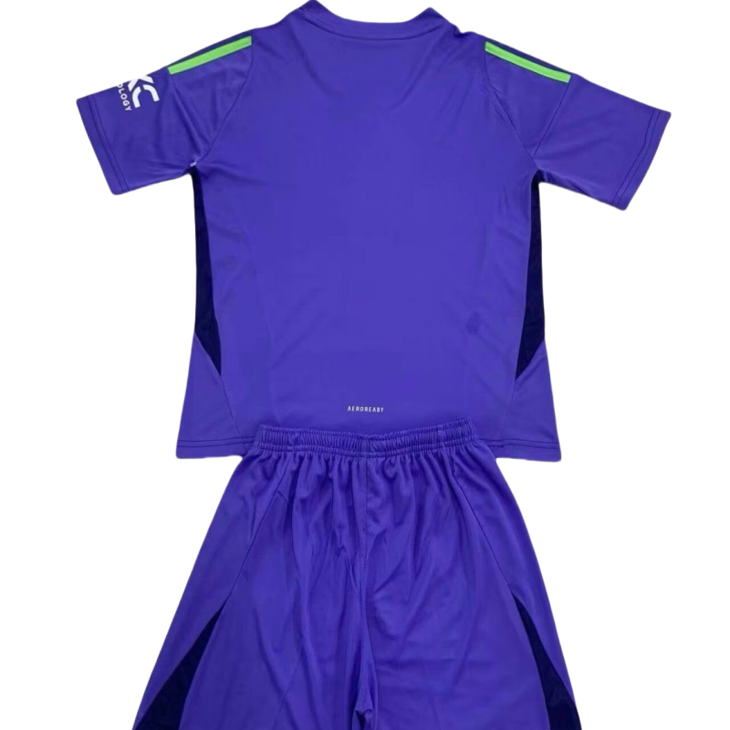 Kid's Manchester United Goalkeeper Pureple Kit 2024/25