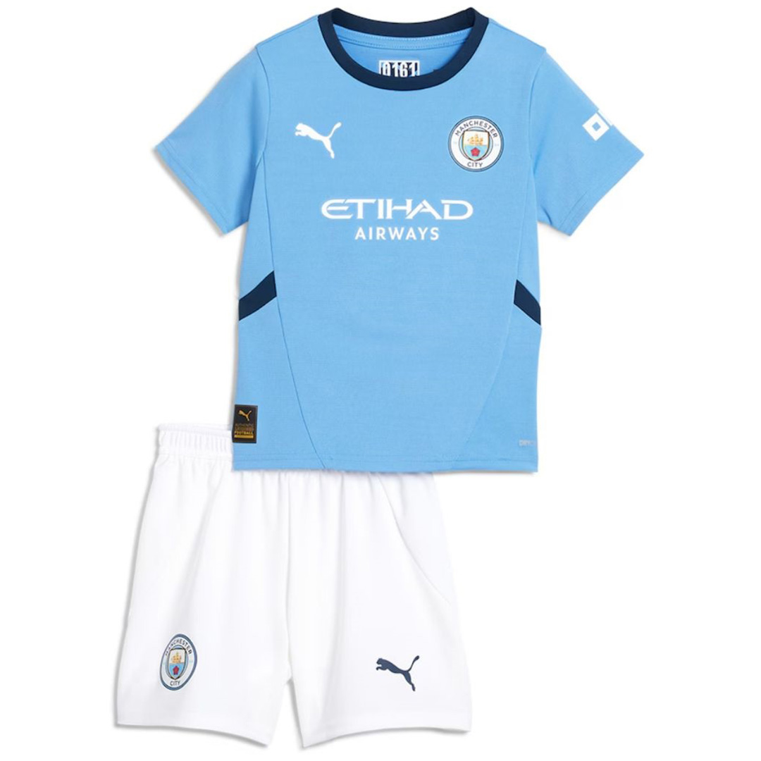 Kid's Manchester City Home Jersey+Shorts 2024/25
