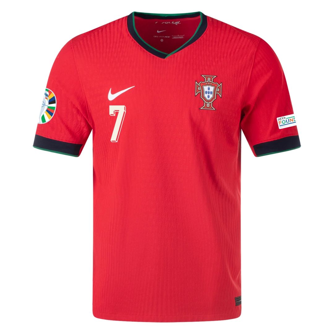 Cristiano Ronaldo #7 Portugal Player Version Home Jersey EURO 2024