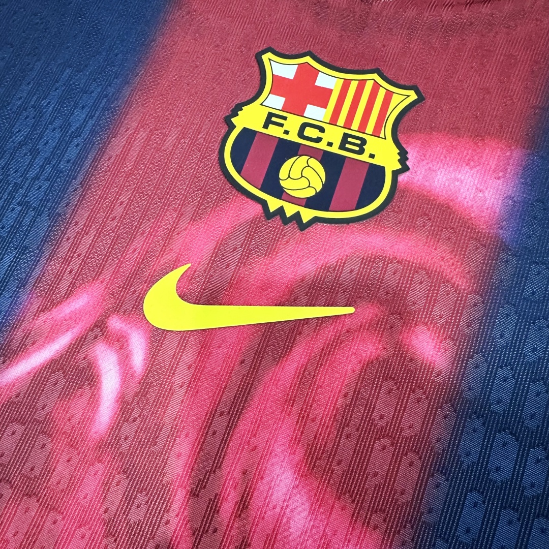 Player Version Retro CJ x Nike x FC Barcelona Home Skeleton Jersey 2000/01