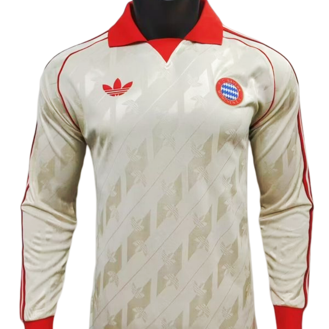 Player Version Bayern Munich Retro Long Sleeve Jersey 2024/25
