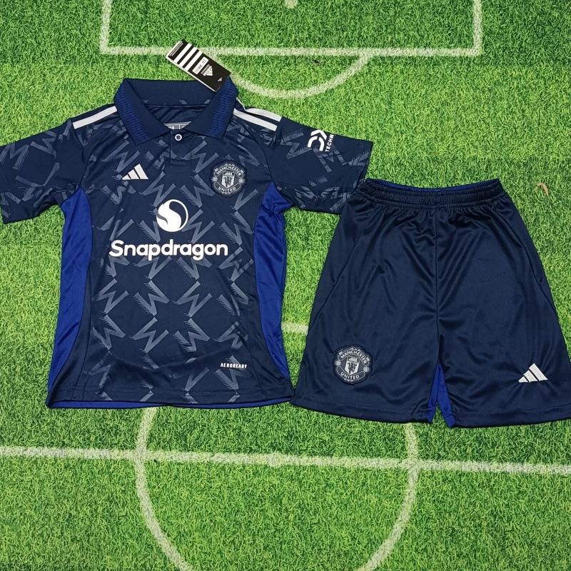 Kid's Manchester United Away Jersey+Shorts 2024/25