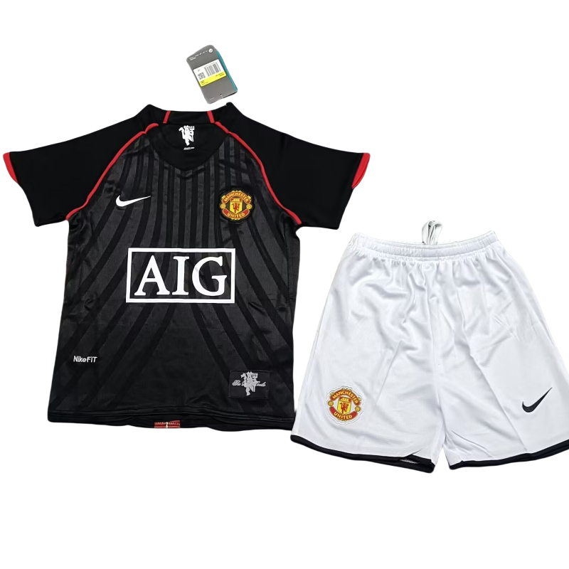 Kid's Retro Manchester United Away Kit 2007/08