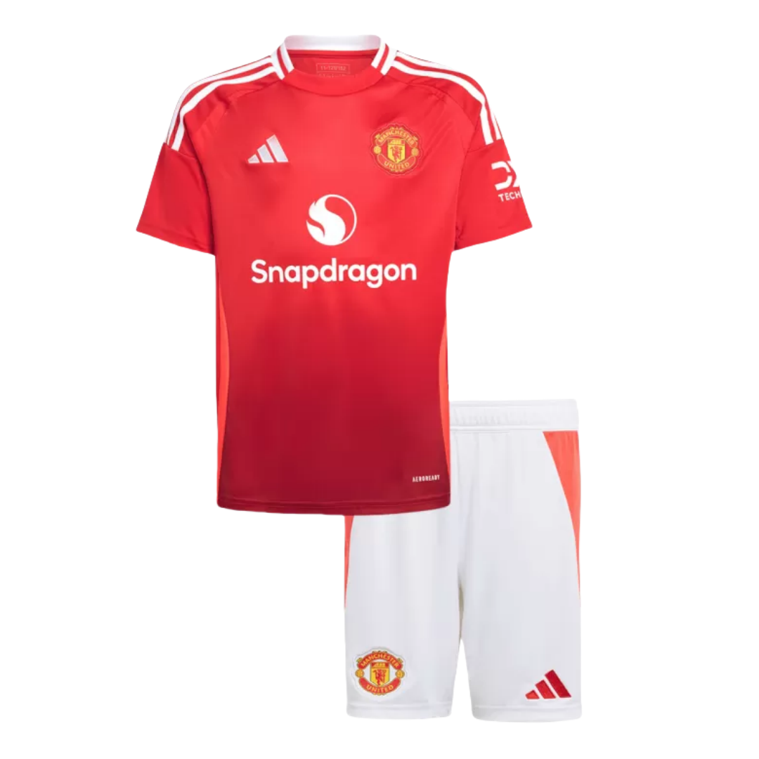 Kid's Manchester United Home Jersey+Shorts 2024/25