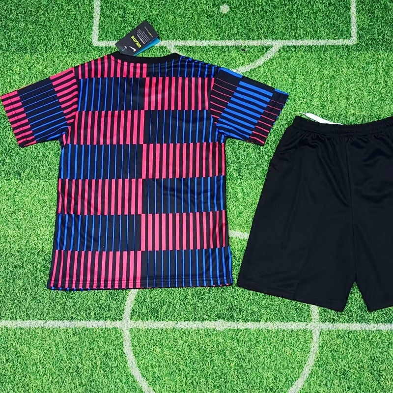Kid's Barcelona Academy  Pre-Match Training Football Kit 2024/25