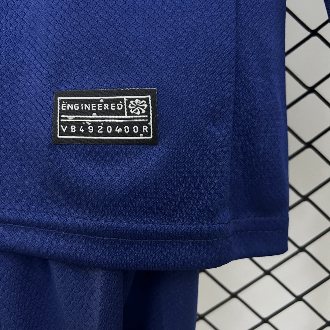 Kid's Paris Saint-Germain PSG Fourth Kit Long Sleeve Jersey+Shorts 2024/25