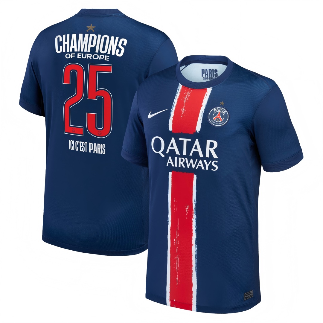 [CHAMPIONS OF EUROPE #25] PSG Paris Saint-Germain Home Special Jersey 2024/25