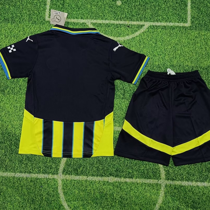 Kid's Manchester City Away Jersey+Shorts 2024/25