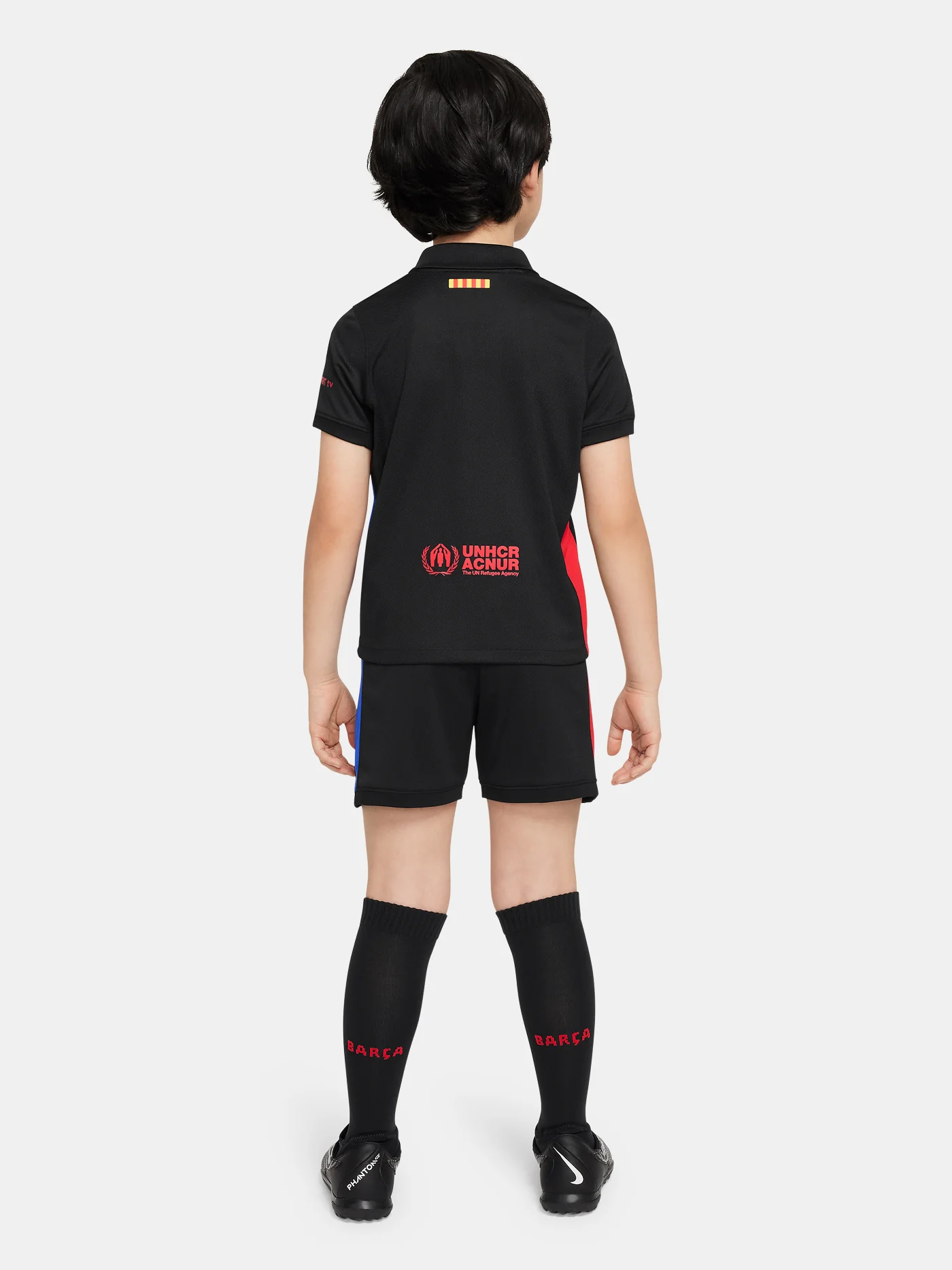 Kid's Barcelona Away Spotify Logo Without Text Jersey Kit 2024/25