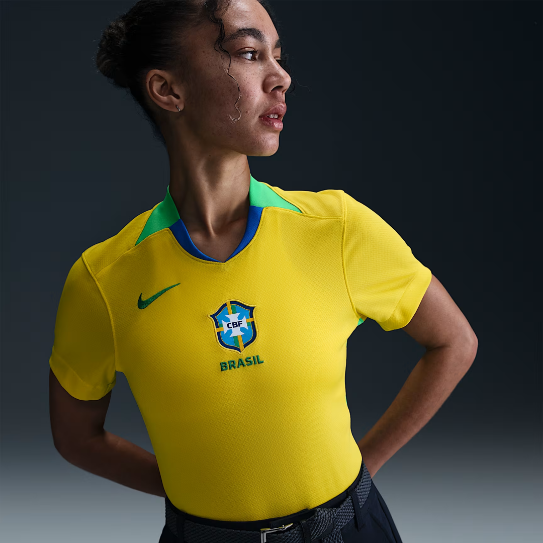 Women's Home Jersey For Brazil Women Team 2025