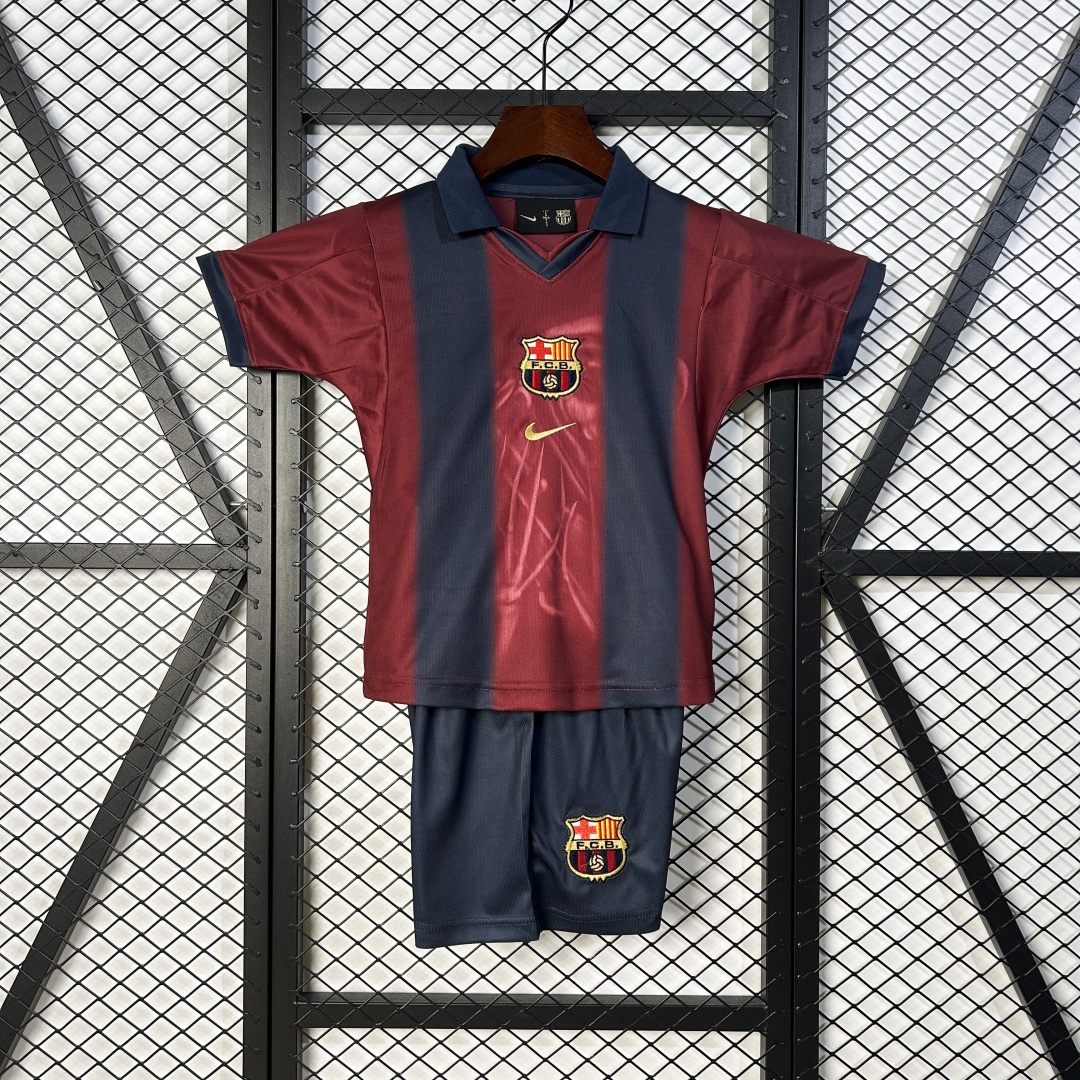 Kid's Retro CJ x Nike x FC Barcelona Home Skeleton Kit 2000/01
