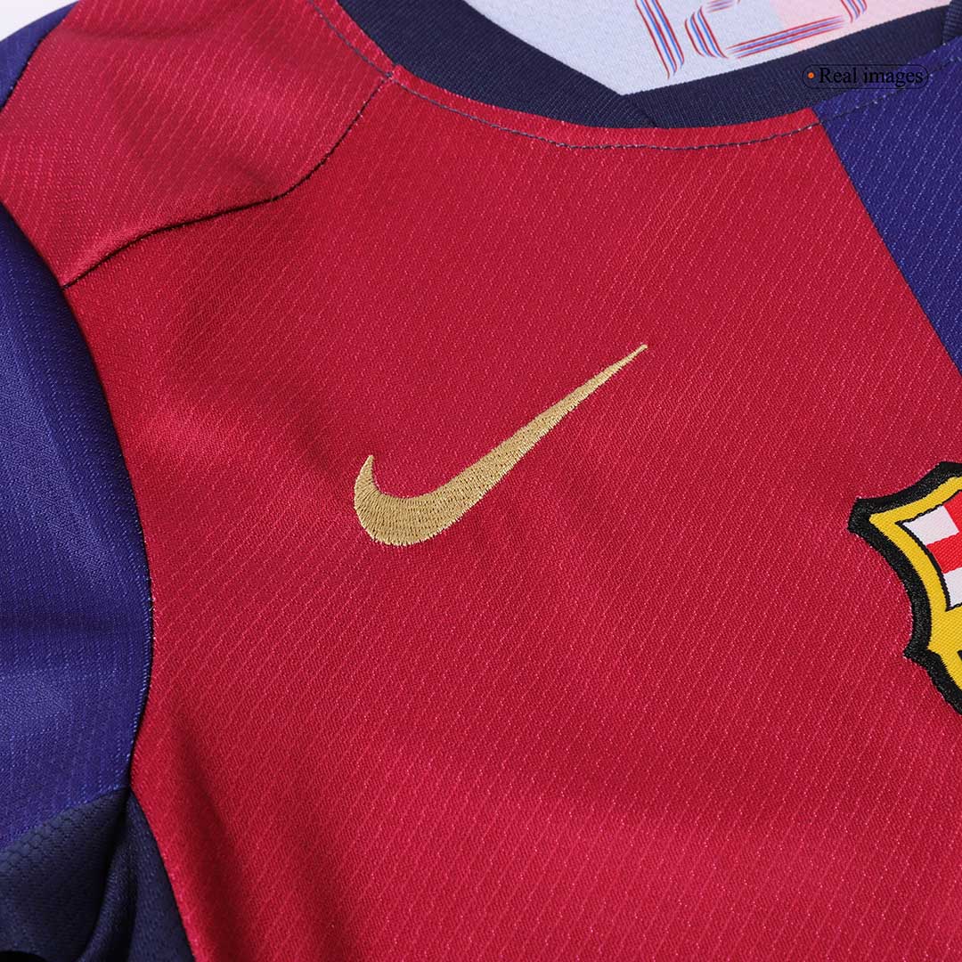 Kid's Barcelona Home Spotify Logo Without Text Jersey Kit 2024/25