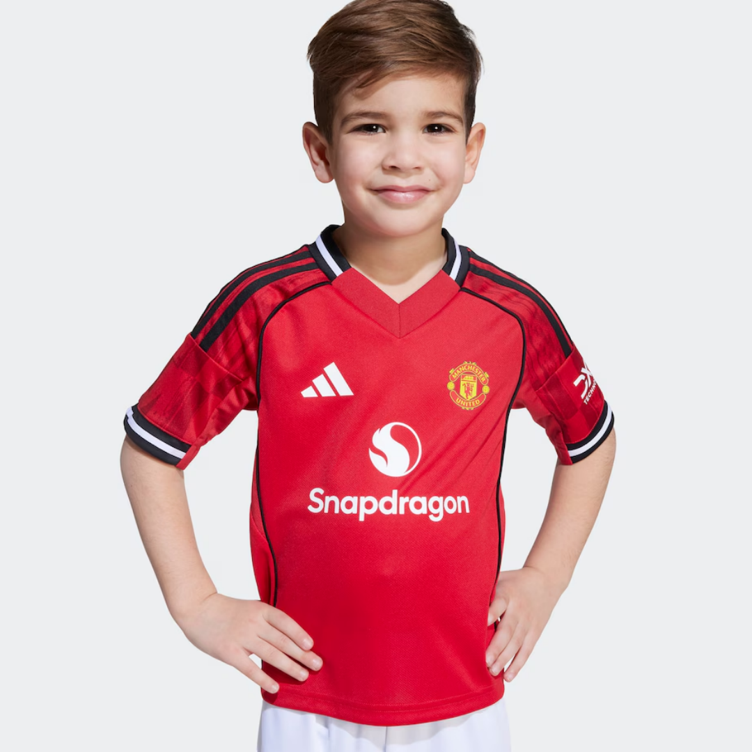 Kid's Manchester United Home Kit 2025/26