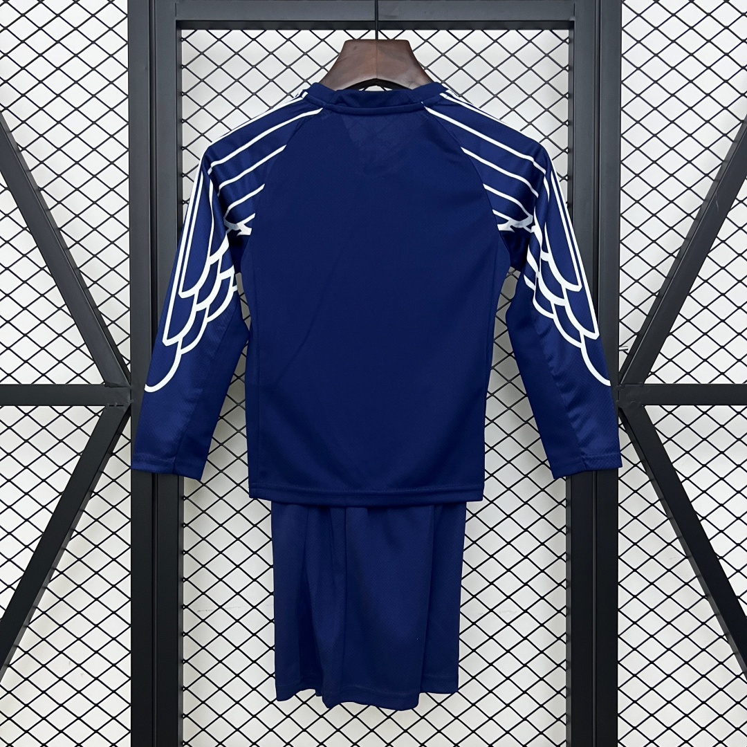 Kid's Paris Saint-Germain PSG Fourth Kit Long Sleeve Jersey+Shorts 2024/25