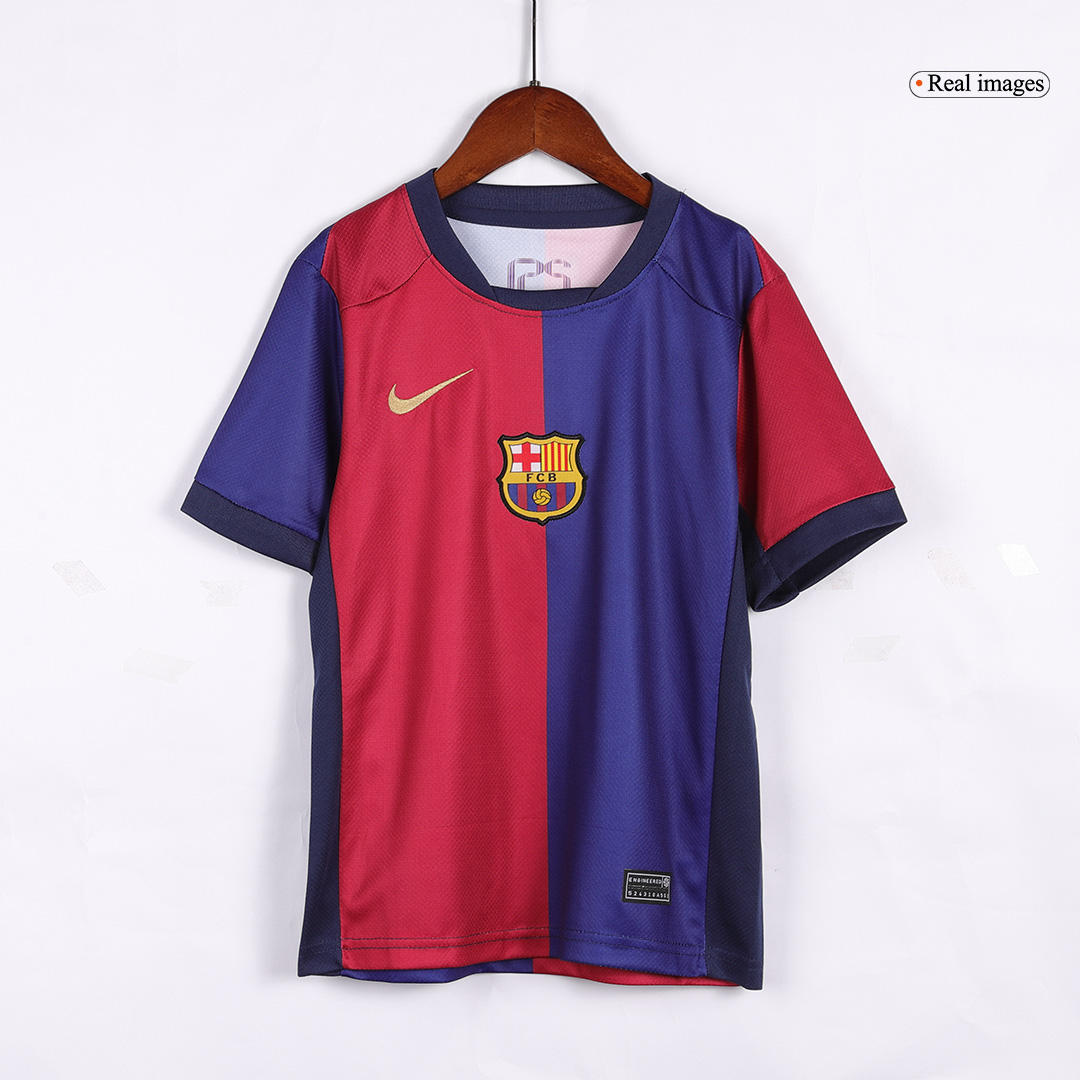Kid's Barcelona Home Spotify Logo Without Text Jersey Kit 2024/25