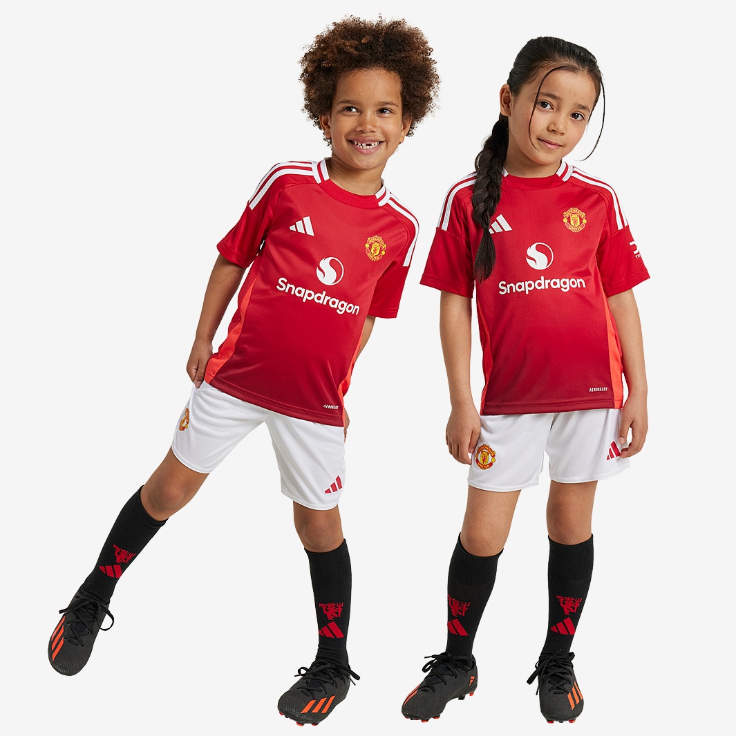 Kid's Manchester United Home Jersey+Shorts 2024/25
