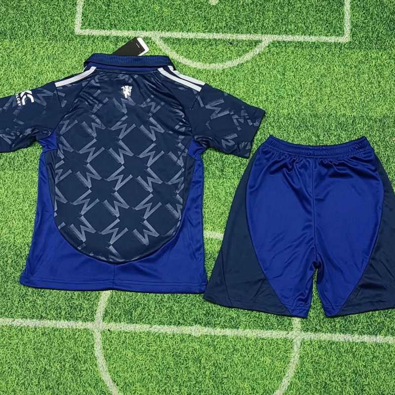 Kid's Manchester United Away Jersey+Shorts 2024/25