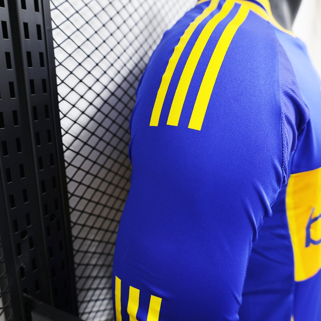 Player Version Boca Juniors Long Sleeve Home Jersey 2025