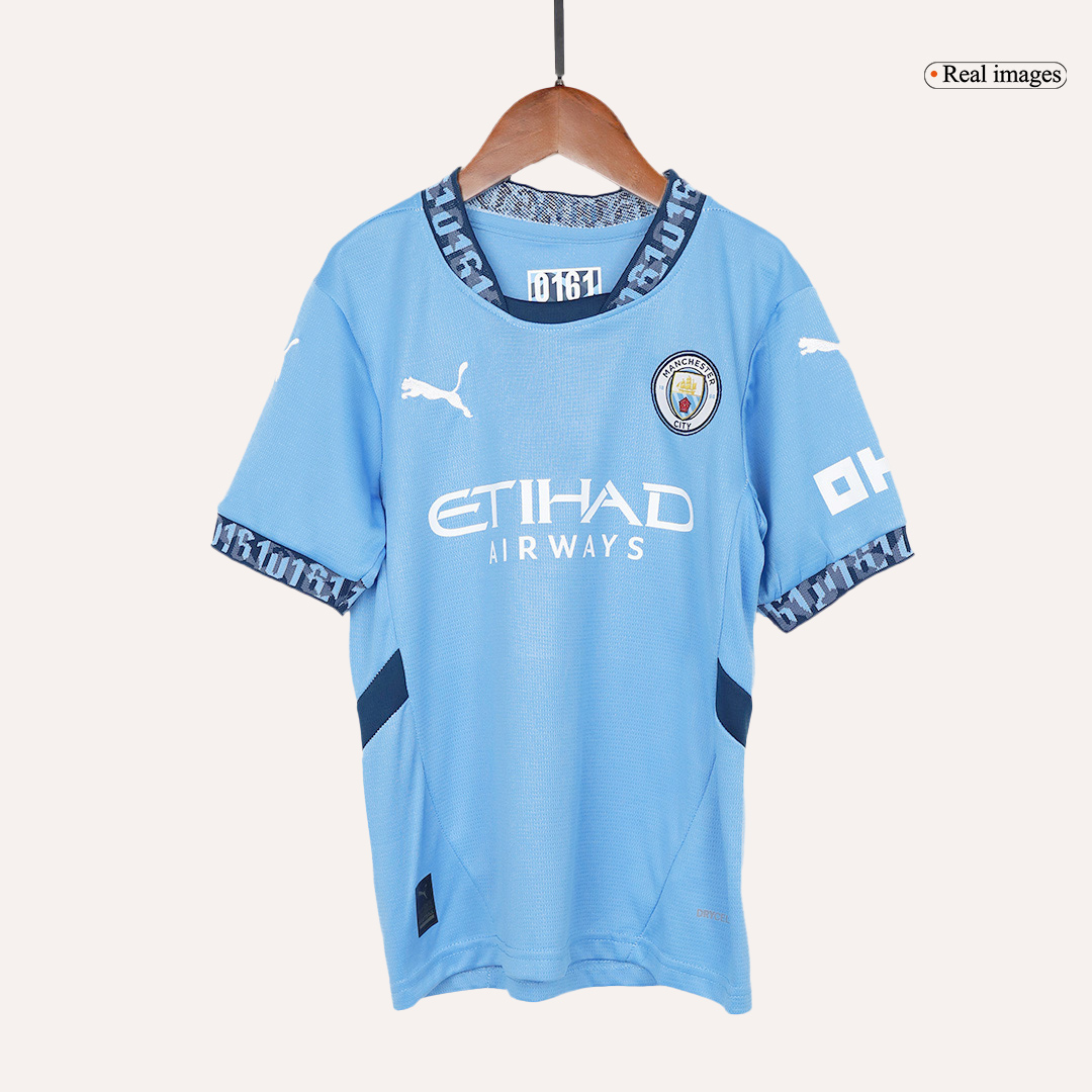 Kid's Manchester City Home Jersey+Shorts 2024/25