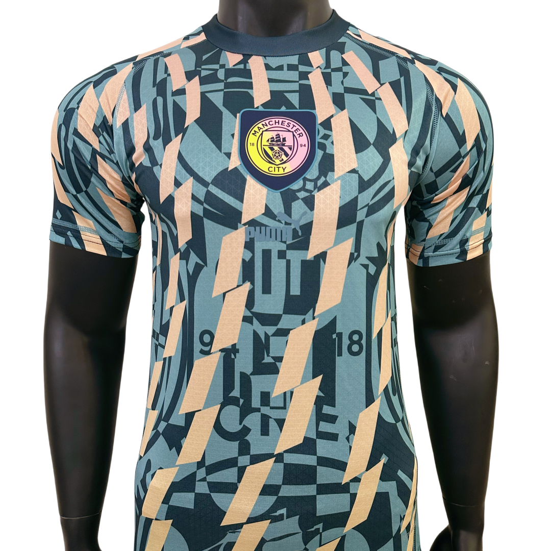 Player Version Manchester City 'Definitely City' FtblStatement Retro Jersey 2024/25
