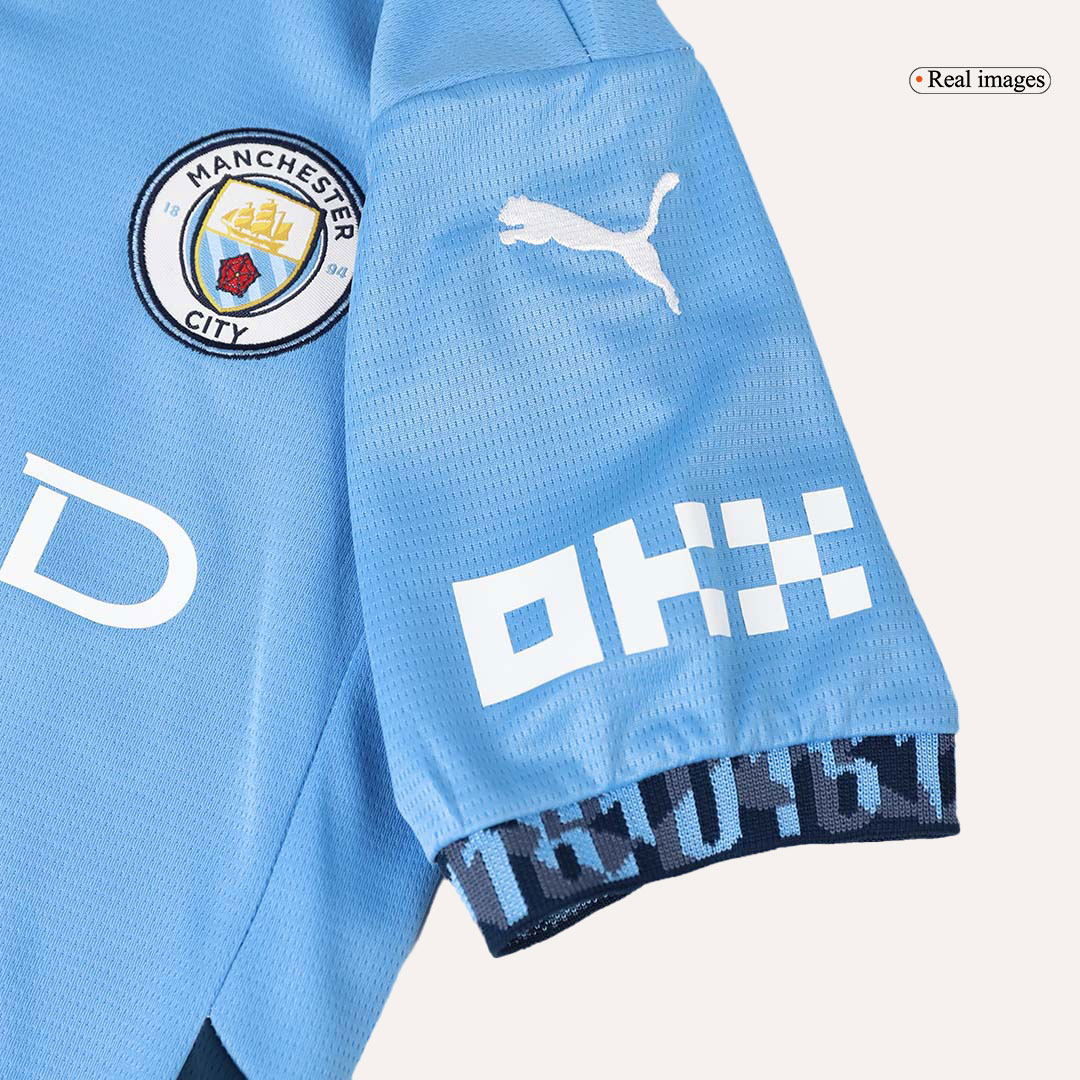 Kid's Manchester City Home Jersey+Shorts 2024/25