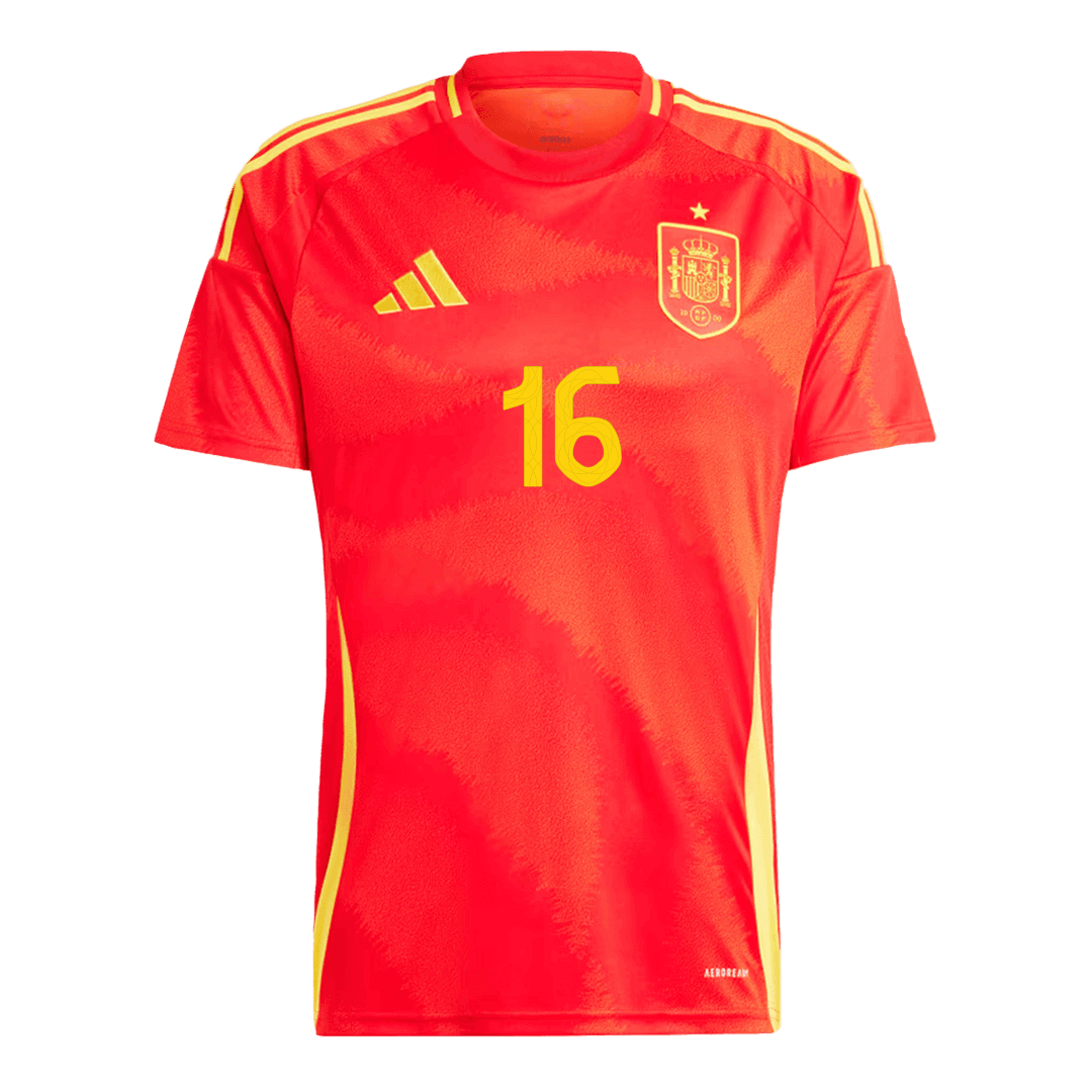 Rodrigo #16 Spain Home Jersey EURO 2024