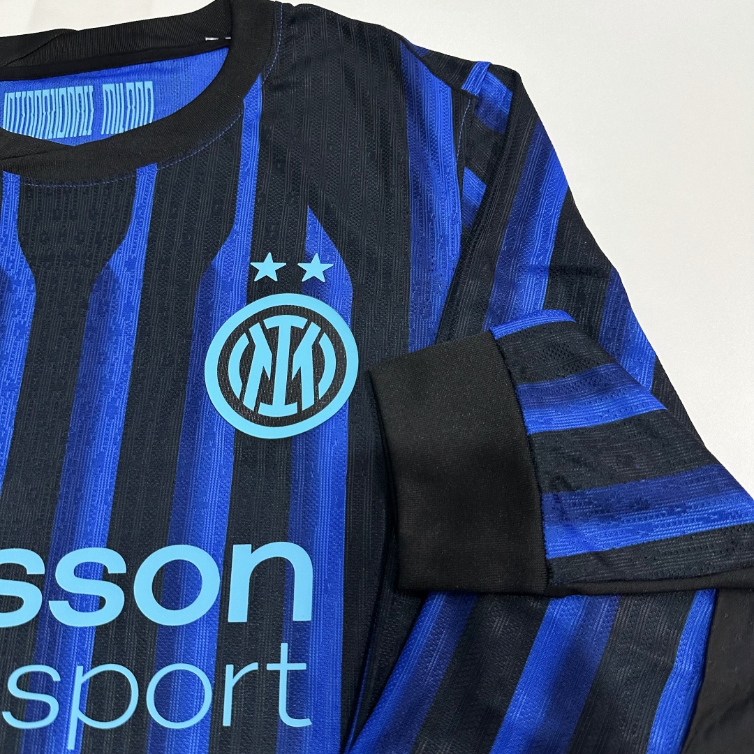 Player Version Inter Milan Home Long Sleeve Jersey 2025/26