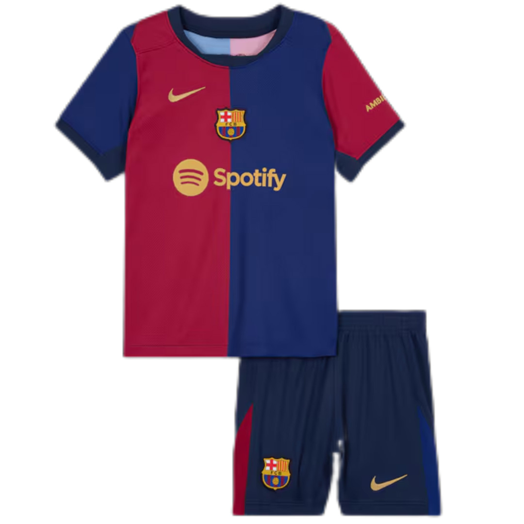 Kid's Barcelona Home Jersey+Shorts 2024/25