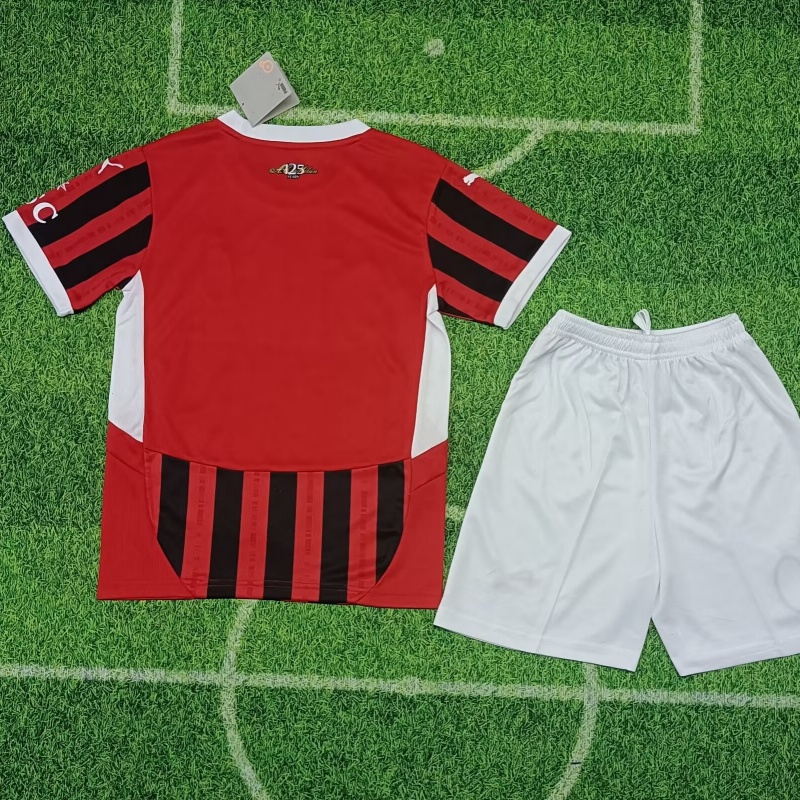 Kid's AC Milan Home Jersey+Shorts 2024/25