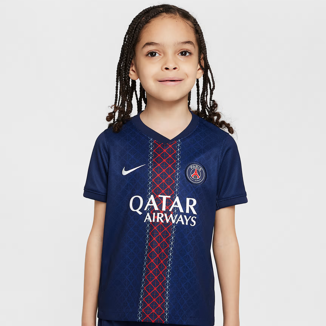 Kid's Paris Saint-Germain PSG Home Kit 2025/26