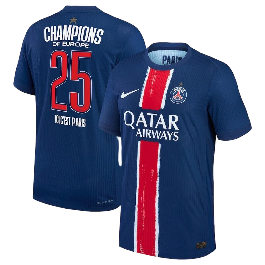 [CHAMPIONS OF EUROPE #25] Player Version PSG Paris Saint-Germain Home Special Jersey 2024/25