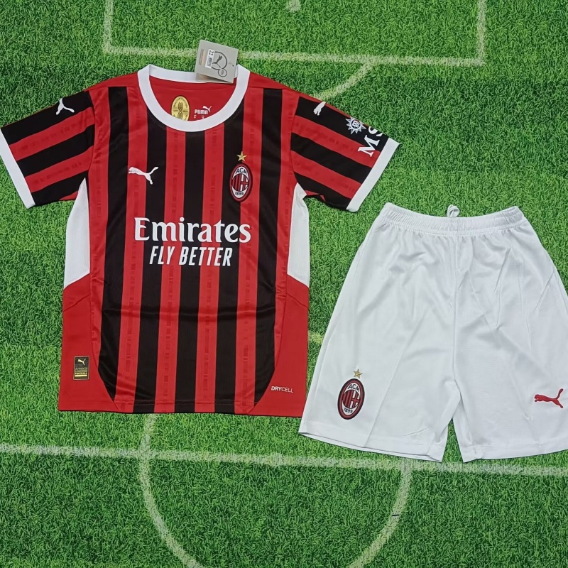 Kid's AC Milan Home Jersey+Shorts 2024/25