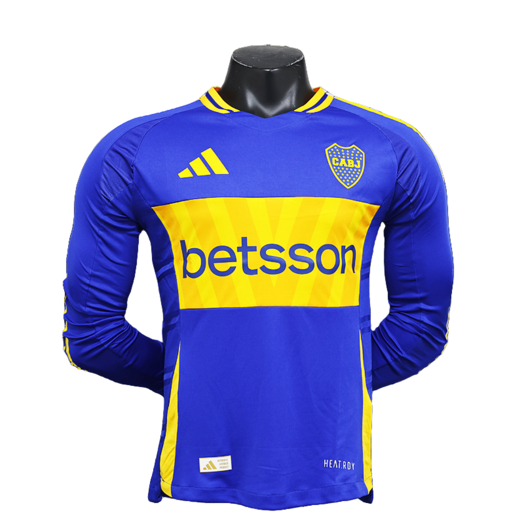 Player Version Boca Juniors Long Sleeve Home Jersey 2025