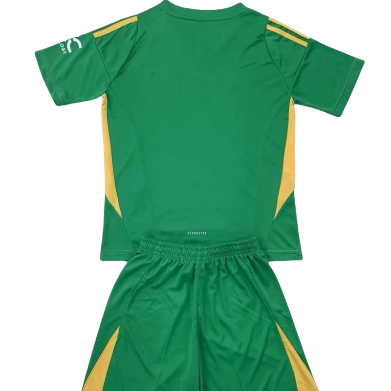 Kid's Manchester United Goalkeeper Green Kit 2024/25