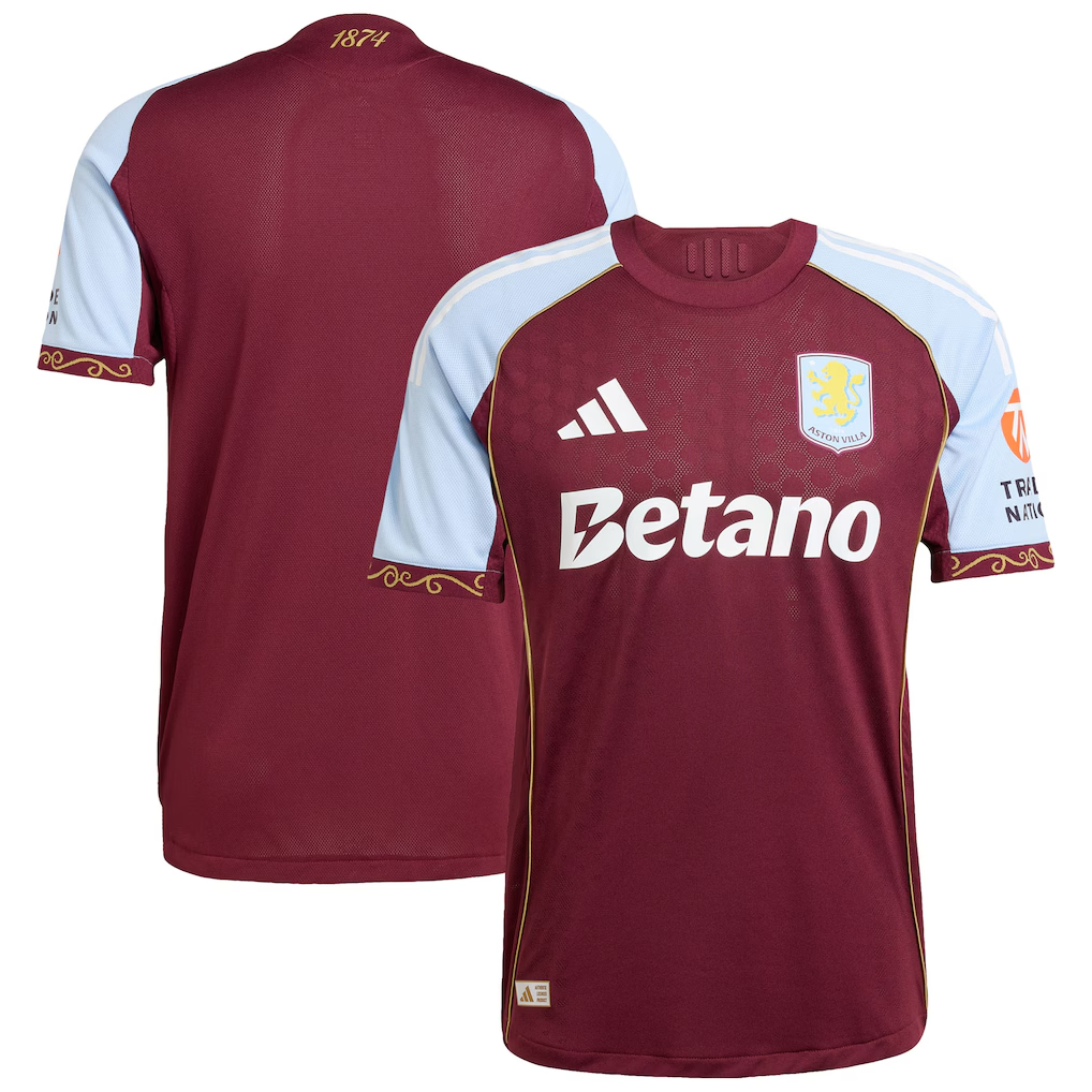 Player Version Aston Villa Home Authentic Match Jersey 2025/26