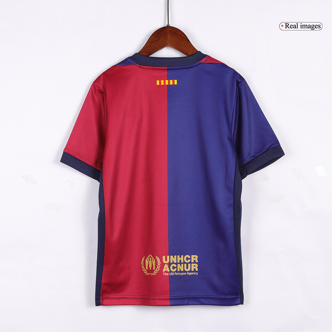 Kid's Barcelona Home Spotify Logo Without Text Jersey Kit 2024/25