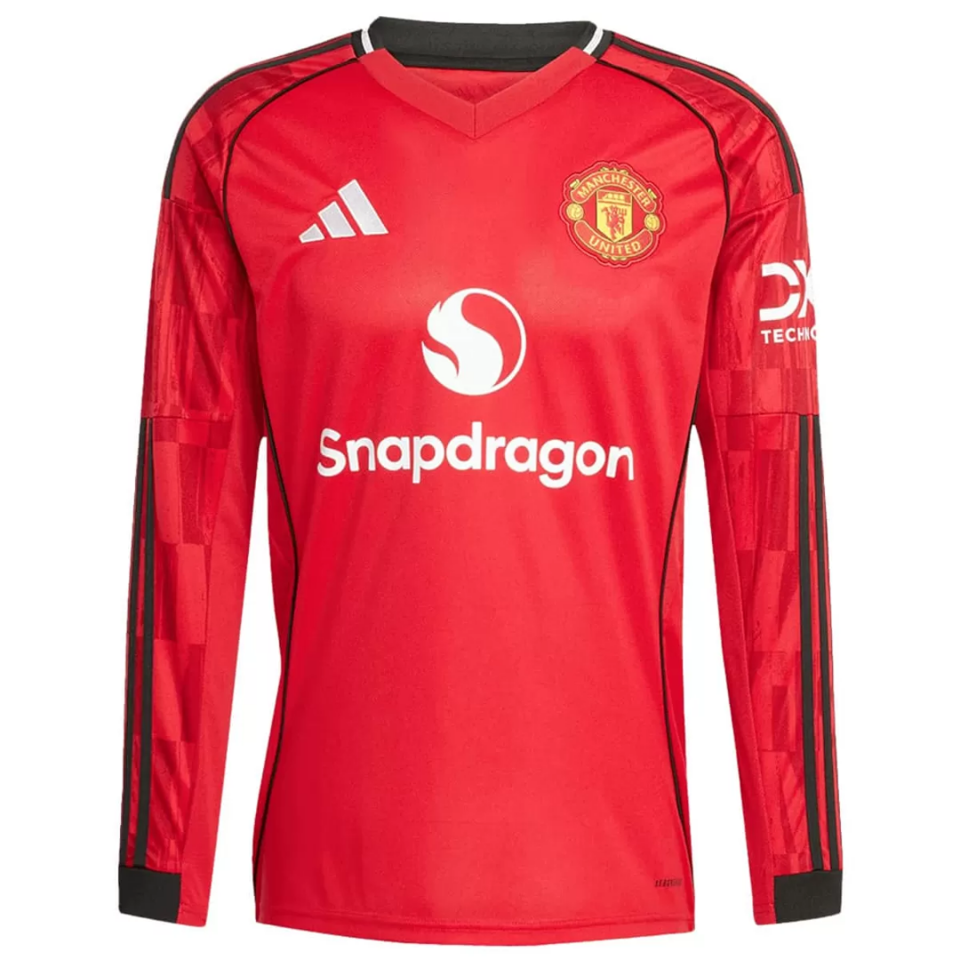 Manchester United Home Long Sleeve Jersey 2025/26